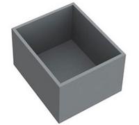 Rak Ceramics Joy Large Grey Matt Plastic Bottom Drawer Insert - 166 X 285 X 200 mm