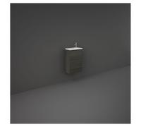 RAK Ceramics Joy Moka Walnut Wall Hung Vanity Unit | Brown | Foil Wrapped MDF | 400mm