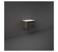 RAK Ceramics Joy Uno Wall Hung Single Drawer Vanity Unit | Moka Walnut | MDF | 600mm