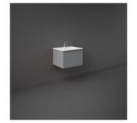RAK Ceramics Joy Uno Wall Hung Single Drawer Vanity Unit | Urban Grey | MDF | 600mm