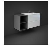 RAK Ceramics Joy Wall Hung Open Storage Unit | Urban Grey | MDF | 400mm