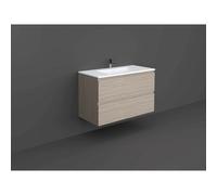RAK Ceramics Joy Wall Hung Vanity Unit | Grey Elm | MDF | 1000mm