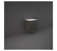 RAK Ceramics Joy Wall Hung Vanity Unit | Moka Walnut | MDF | 600mm