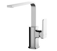 RAK Ceramics Lisbon Side Lever Kitchen Sink Mixer Tap | Chrome | Brass | 53mm x 273mm x 271.5mm