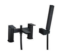 RAK Ceramics RAK Moon Bath Shower Mixer Tap Deck Mounted Black Finish: Black