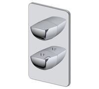 RAK Ceramics Moon Concealed Single Control Shower Valve | Chrome | Brass | 110mm x 180mm x 54mm