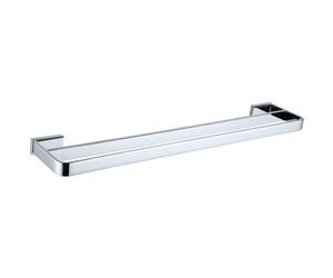 RAK Ceramics Moon Double Towel Rail | Chrome | Mild Steel | 600mm x 30mm x 115mm