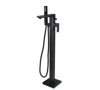 RAK Ceramics RAK Moon Freestanding Bath Shower Mixer Tap Black Finish: Black