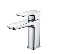 RAK Ceramics Moon Mono Basin Mixer Tap with Clicker Waste | Chrome | Brass | 50mm x 159mm x 151.5mm