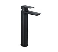 RAK Ceramics Moon Tall Mono Basin Mixer Tap | Black | Brass | 50mm x 314mm x 151.5mm