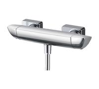 RAK Ceramics Moon Thermostatic Bar Shower Valve | Chrome | Brass | 602mm x 53mm x 101mm