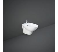 RAK Ceramics Morning Wall Hung Bidet with Exposed Fixings | White | 365mm x 340mm x 520mm