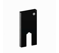 RAK Ceramics Obelisk Cistern Cabinet for Back to Wall Toilet Pan | Black | MDF | 483mm x 1003mm x 108mm