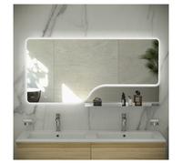 RAK Ceramics Ornate Illuminated LED Mirror | Chrome | Glass/Aluminium | 600mm x 1200mm