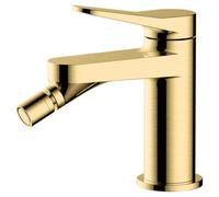 RAK Ceramics Petit Round Bidet Mixer | Brushed Gold | Brass | 38mm x 143mm x 130mm