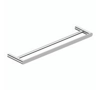 RAK Ceramics Petit Round Double Towel Rail | Chrome | Stainless Steel + Zinc Alloy | 600mm
