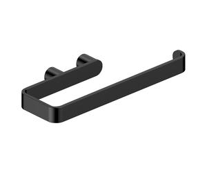 RAK Ceramics Petit Round Matt Towel Ring | Black | Stainless Steel + Zinc Alloy | 90mm x 20mm x 210mm