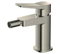 RAK Ceramics Petit Square Bidet Mixer Tap | Brushed Nickel | Brass | 47mm x 138mm x 131mm