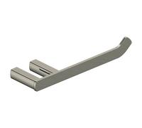 RAK Ceramics Petit Square Brushed Toilet Roll Holder | Nickel | Stainless Steel + Zinc Alloy | 59mm x 31mm x 203mm