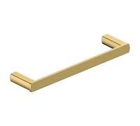 RAK Ceramics Petit Square Brushed Towel Ring | Gold | Stainless Steel + Zinc Alloy | 59mm x 20mm x 240mm
