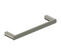 RAK Ceramics Petit Square Brushed Towel Ring | Nickel | Stainless Steel + Zinc Alloy | 59mm x 20mm x 240mm