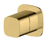 RAK Ceramics Petit Square Concealed Dual Control Diverter Valve | Brushed Gold | Brass | 70mm x 120mm x 94mm