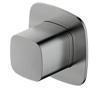 RAK Ceramics Petit Square Concealed Single Control Diverter Valve | Brushed Nickel | Metal | 70mm x 95mm x 94mm