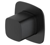 RAK Petit Square Matt Black Single Outlet Concealed Diverter