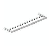 RAK Ceramics Petit Square Double Towel Rail | Chrome | Stainless Steel + Zinc Alloy | 450mm