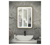 RAK Ceramics Picture Soft LED Mirror | Brushed Gold | Glass/Aluminium | 600mm x 800mm