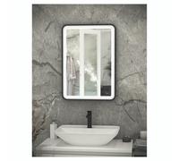 RAK Ceramics Picture Soft LED Mirror | Matt Black | Glass/Metal | 500mm x 700mm