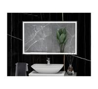 RAK Ceramics Picture Square Illuminated LED Mirror | Chrome | Glass/Aluminium | 600mm x 1200mm