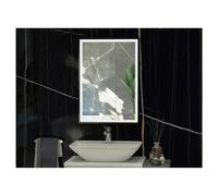 RAK Ceramics Picture Square Illuminated LED Mirror | Matt Black | Glass/Aluminium | 500mm x 700mm