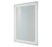 RAK Ceramics Pluto Illuminated LED Mirror with Demister and Touch Sensor | Glass/Aluminium | 600mm x 800mm
