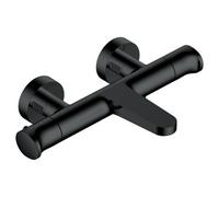 Rak Ceramics Portofino Matt Black Wall Mounted Thermostatic Bath Shower Mixer Tap