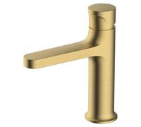 RAK Ceramics Positano Basin Mixer Tap | Brushed Gold | Brass | 38mm x 170mm x 129mm