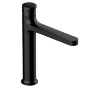 RAK Ceramics Positano Mid Height Basin Mixer Tap | Matt Black | Brass | 38mm x 235mm x 179mm