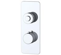 RAK Ceramics Prima Tech Concealed Thermostatic Single Control Shower Valve | Chrome | Brass | 110mm x 210mm x 62mm