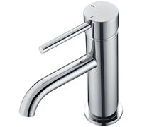 RAK Ceramics Prima Tech Mono Basin Mixer Tap with Clicker Waste | Chrome | Brass | 51mm x 163mm x 148mm