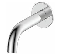 Rak Ceramics Prima Tech Polished Chrome Wall Mounted Bath Filler Spout, Solid Brass, 1 Hole, Modern