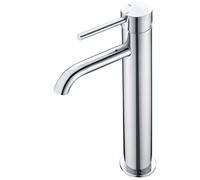 RAK Ceramics Prima Tech Tall Mono Basin Mixer Tap | Chrome | Brass | 51mm x 305mm x 165mm