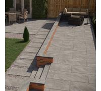 RAK Ceramics Rak 60X120 20mm Carmo Stone Grey Matt Light Structure Unglazed Stone Effect Porcelain Outdoor Paving Tile - 0.72M² Pack Of 1