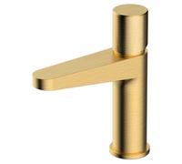RAK Ceramics Rak Amalfi Brushed Gold Modern Basin Mixer Tap - Solid Brass, 15-Year Guarantee