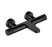 RAK Ceramics Rak Amalfi Matt Black Thermostatic Wall Mounted Bath Shower Mixer Tap