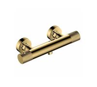 RAK Ceramics RAK Amalfi Round Thermostatic Bar Shower Valve with Knob Handle Brushed Gold Finish: Brushed Gold