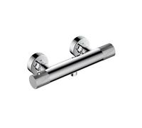 RAK Ceramics RAK Amalfi Round Thermostatic Bar Shower Valve with Knob Handle Chrome Finish: Chrome