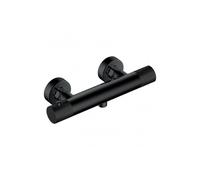RAK Ceramics RAK Amalfi Round Thermostatic Bar Shower Valve with Knob Handle Matt Black Finish: Matt Black