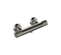 RAK Ceramics RAK Amalfi Round Thermostatic Bar Shower Valve with Knob Handle Nickel Finish: Nickel