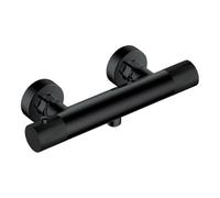 RAK Ceramics Rak Amalfi Thermostatic Matt Black Bar Shower Valve For Wall Mounting - Durable Solid Brass Design