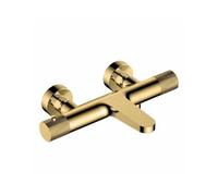 RAK Ceramics RAK Amalfi Wall Mounted Exposed Thermostatic Bath Shower Mixer Valve Brushed Gold Finish: Brushed Gold
